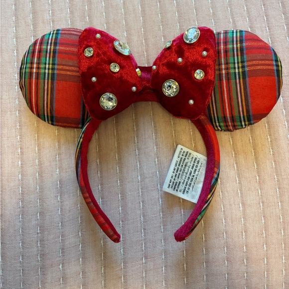 Disney Other - Holiday Plaid Mickey Ears